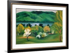 Lake George, Early Moonrise Spring, 1930-Georgia O'Keeffe-Framed Art Print
