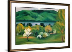 Lake George, Early Moonrise Spring, 1930-Georgia O'Keeffe-Framed Art Print