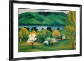 Lake George, Early Moonrise Spring, 1930-Georgia O'Keeffe-Framed Art Print