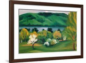 Lake George, Early Moonrise Spring, 1930-Georgia O'Keeffe-Framed Art Print