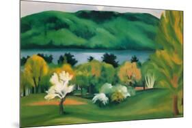 Lake George, Early Moonrise Spring, 1930-Georgia O'Keeffe-Mounted Art Print