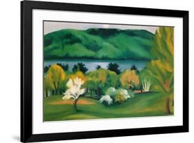 Lake George, Early Moonrise Spring, 1930-Georgia O'Keeffe-Framed Art Print