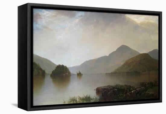 Lake George Landscape-John Frederick Kensett-Framed Stretched Canvas