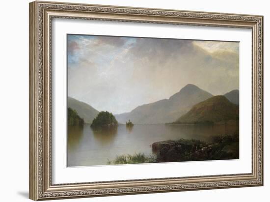 Lake George Landscape-John Frederick Kensett-Framed Art Print