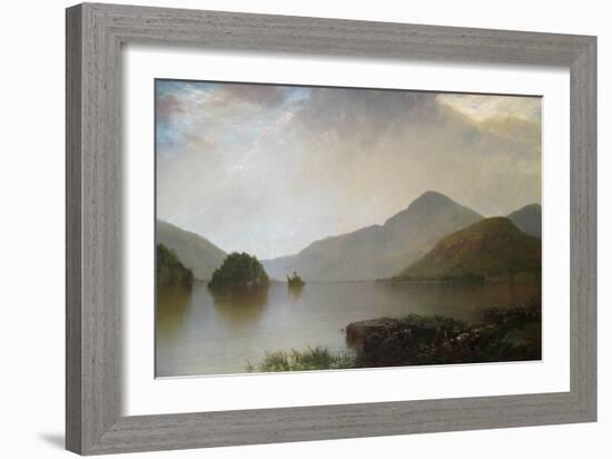 Lake George Landscape-John Frederick Kensett-Framed Art Print