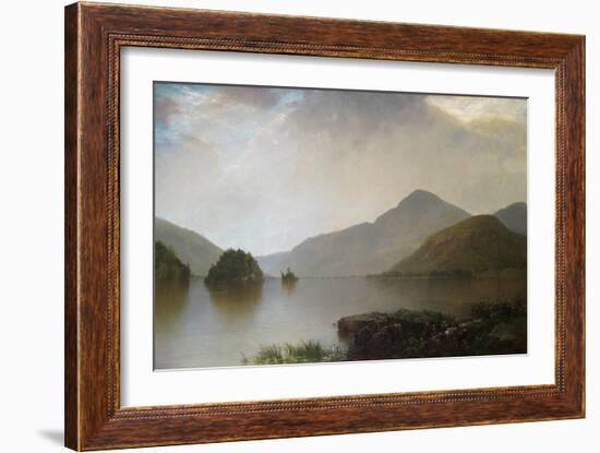 Lake George Landscape-John Frederick Kensett-Framed Art Print