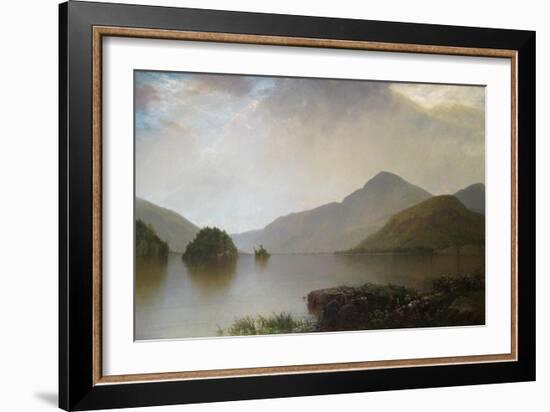 Lake George Landscape-John Frederick Kensett-Framed Art Print