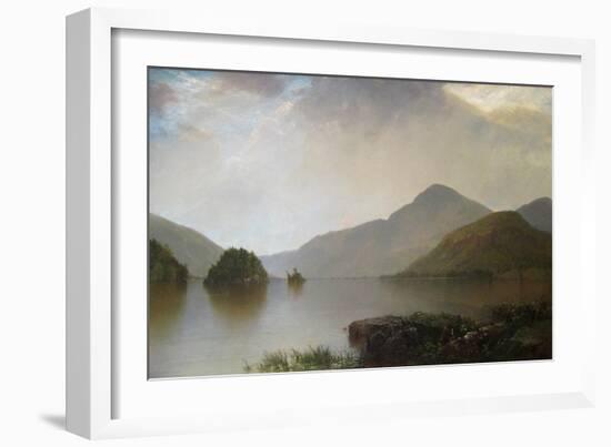 Lake George Landscape-John Frederick Kensett-Framed Art Print