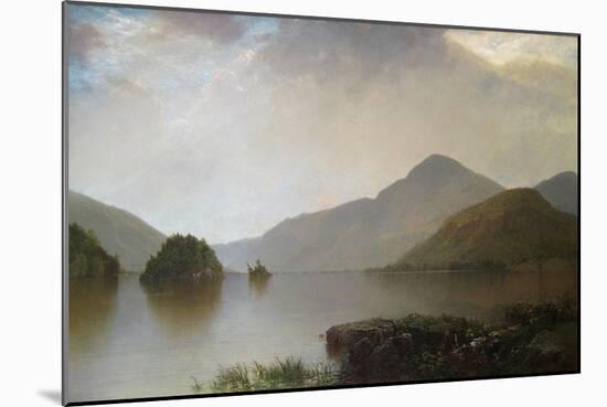 Lake George Landscape-John Frederick Kensett-Mounted Art Print