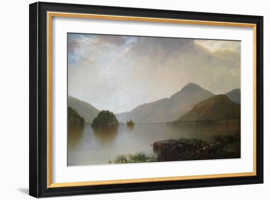 Lake George Landscape-John Frederick Kensett-Framed Art Print