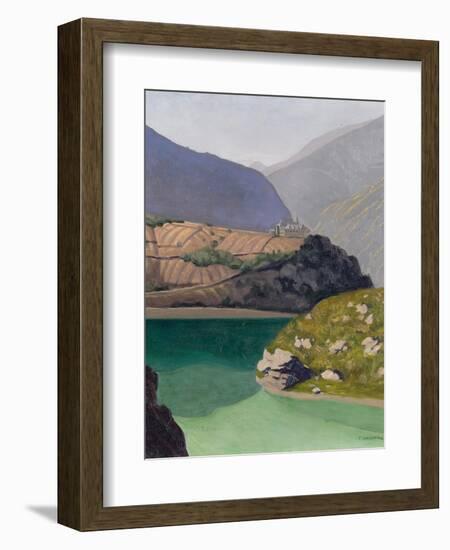 Lake Geronde, Sierre, 1919-Félix Vallotton-Framed Giclee Print