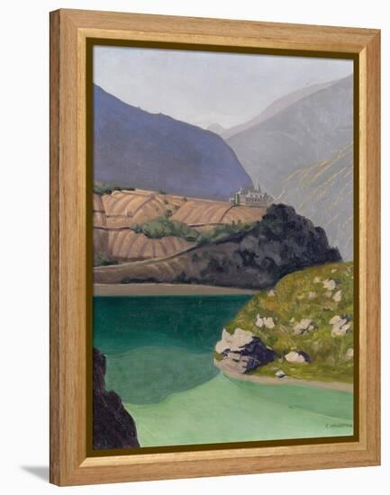 Lake Geronde, Sierre, 1919-Félix Vallotton-Framed Premier Image Canvas