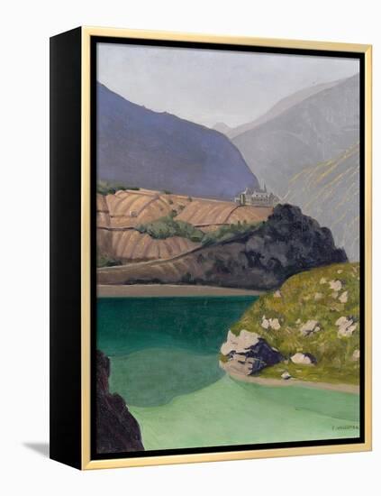 Lake Geronde, Sierre, 1919-Félix Vallotton-Framed Premier Image Canvas