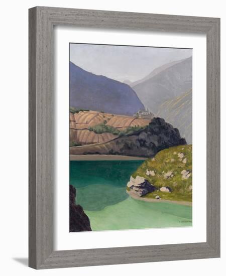 Lake Geronde, Sierre, 1919-Félix Vallotton-Framed Giclee Print