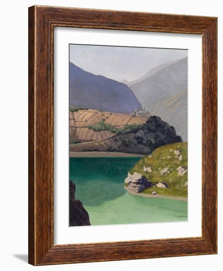 Lake Geronde, Sierre, 1919-Félix Vallotton-Framed Giclee Print