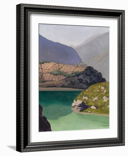 Lake Geronde, Sierre, 1919-Félix Vallotton-Framed Giclee Print