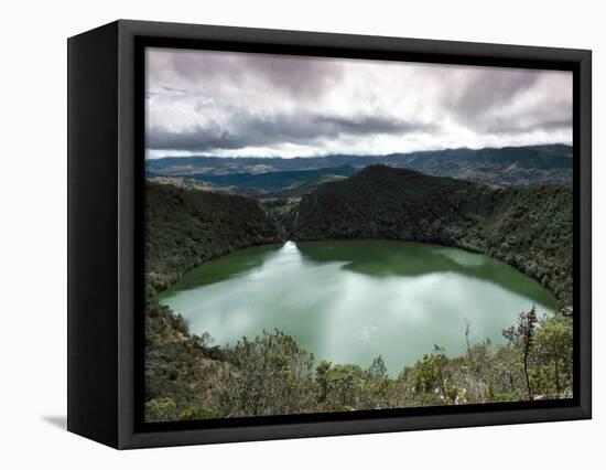 Lake Guatavita, Basis of the El Dorado Legend, Colombia, South America-Adam Woolfitt-Framed Premier Image Canvas