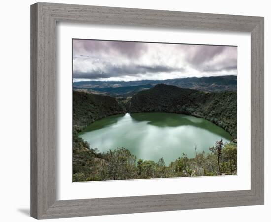 Lake Guatavita, Basis of the El Dorado Legend, Colombia, South America-Adam Woolfitt-Framed Photographic Print