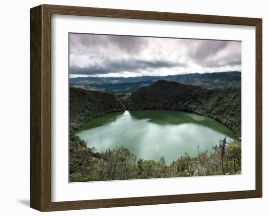 Lake Guatavita, Basis of the El Dorado Legend, Colombia, South America-Adam Woolfitt-Framed Photographic Print