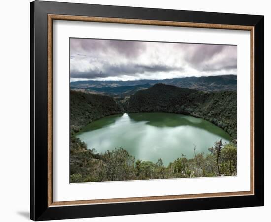 Lake Guatavita, Basis of the El Dorado Legend, Colombia, South America-Adam Woolfitt-Framed Photographic Print