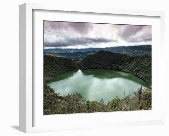 Lake Guatavita, Basis of the El Dorado Legend, Colombia, South America-Adam Woolfitt-Framed Photographic Print