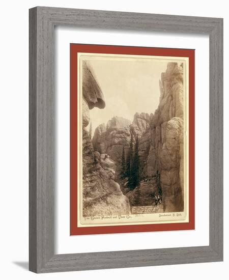 Lake Harney Peaks, Near Custer City, S.D., on B. and M. Ry-John C. H. Grabill-Framed Giclee Print