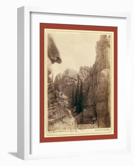 Lake Harney Peaks, Near Custer City, S.D., on B. and M. Ry-John C. H. Grabill-Framed Giclee Print