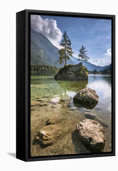 Lake Hintersee, Berchtesgadener Alpen, Bavaria, Germany, Europe-Stefan Schurr-Framed Premier Image Canvas