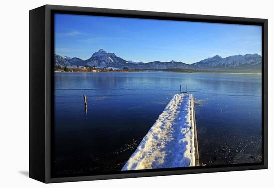 Lake Hopfensee, Hopfen am See, Allgau, Bavaria, Germany, Europe-Hans-Peter Merten-Framed Premier Image Canvas