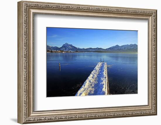 Lake Hopfensee, Hopfen am See, Allgau, Bavaria, Germany, Europe-Hans-Peter Merten-Framed Photographic Print