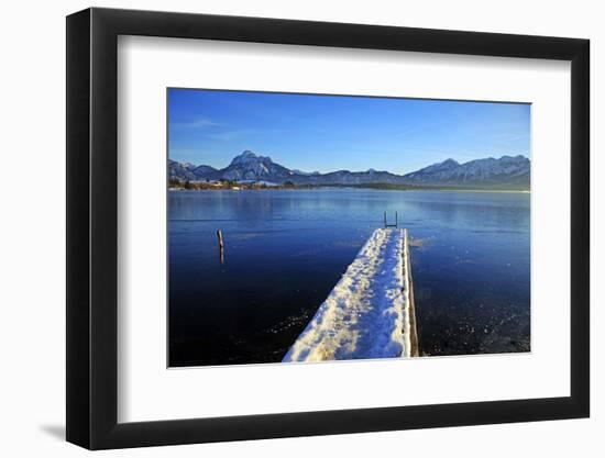 Lake Hopfensee, Hopfen am See, Allgau, Bavaria, Germany, Europe-Hans-Peter Merten-Framed Photographic Print