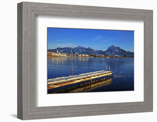 Lake Hopfensee, Hopfen am See, Allgau, Bavaria, Germany, Europe-Hans-Peter Merten-Framed Photographic Print