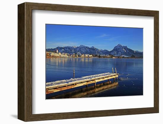 Lake Hopfensee, Hopfen am See, Allgau, Bavaria, Germany, Europe-Hans-Peter Merten-Framed Photographic Print