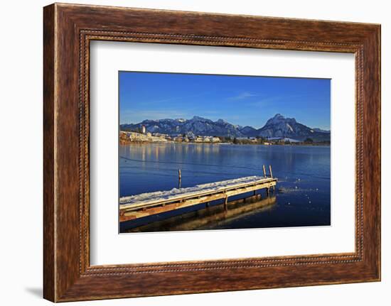 Lake Hopfensee, Hopfen am See, Allgau, Bavaria, Germany, Europe-Hans-Peter Merten-Framed Photographic Print