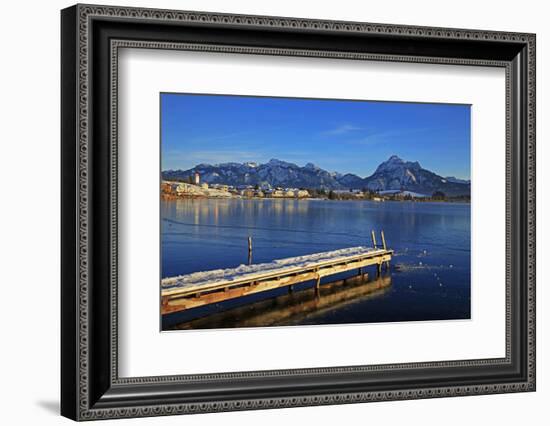 Lake Hopfensee, Hopfen am See, Allgau, Bavaria, Germany, Europe-Hans-Peter Merten-Framed Photographic Print