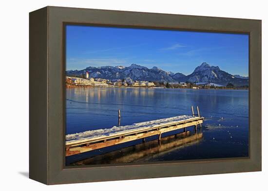 Lake Hopfensee, Hopfen am See, Allgau, Bavaria, Germany, Europe-Hans-Peter Merten-Framed Premier Image Canvas