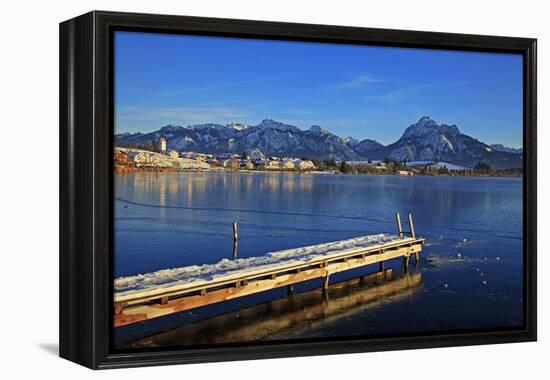 Lake Hopfensee, Hopfen am See, Allgau, Bavaria, Germany, Europe-Hans-Peter Merten-Framed Premier Image Canvas