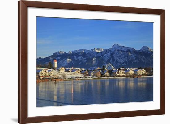 Lake Hopfensee, Hopfen am See, Allgau, Bavaria, Germany, Europe-Hans-Peter Merten-Framed Photographic Print