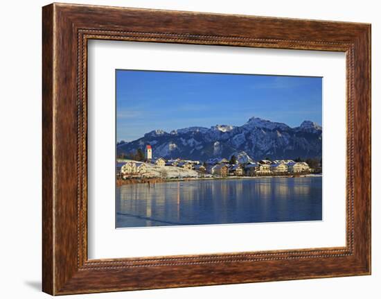 Lake Hopfensee, Hopfen am See, Allgau, Bavaria, Germany, Europe-Hans-Peter Merten-Framed Photographic Print