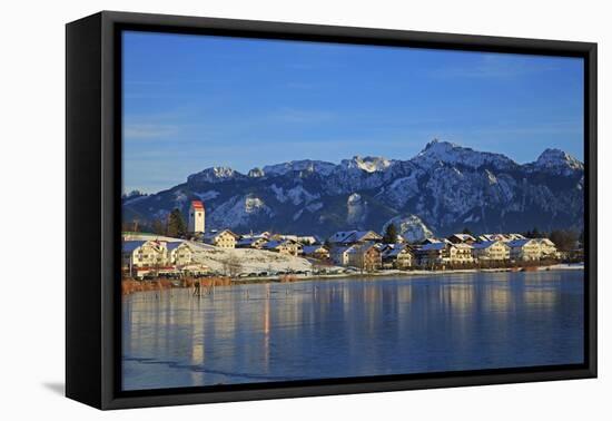 Lake Hopfensee, Hopfen am See, Allgau, Bavaria, Germany, Europe-Hans-Peter Merten-Framed Premier Image Canvas