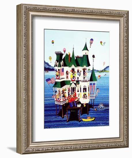 "Lake House," July/Aug 1983-Ann Thompson-Framed Giclee Print