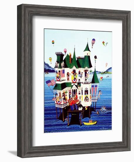 "Lake House," July/Aug 1983-Ann Thompson-Framed Giclee Print