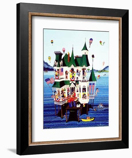 "Lake House," July/Aug 1983-Ann Thompson-Framed Giclee Print