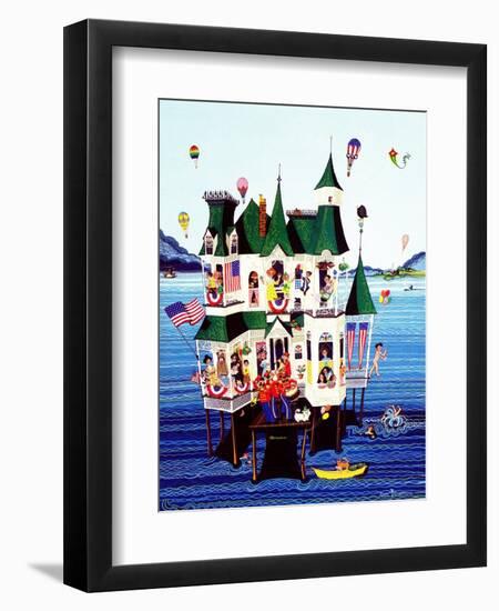 "Lake House," July/Aug 1983-Ann Thompson-Framed Giclee Print