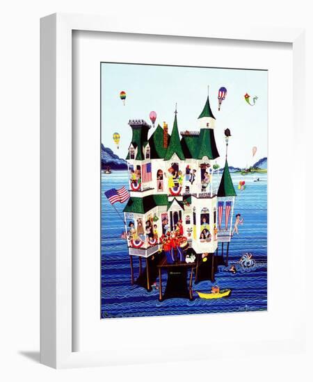 "Lake House," July/Aug 1983-Ann Thompson-Framed Giclee Print