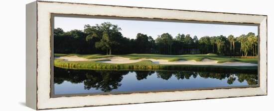 Lake in a Golf Course, Kiawah Island Golf Resort, Kiawah Island, Charleston County-null-Framed Premier Image Canvas