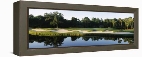 Lake in a Golf Course, Kiawah Island Golf Resort, Kiawah Island, Charleston County-null-Framed Premier Image Canvas