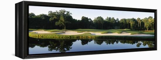 Lake in a Golf Course, Kiawah Island Golf Resort, Kiawah Island, Charleston County-null-Framed Premier Image Canvas