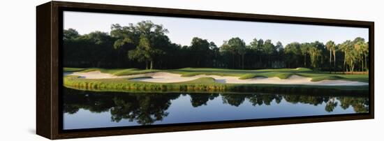 Lake in a Golf Course, Kiawah Island Golf Resort, Kiawah Island, Charleston County-null-Framed Premier Image Canvas