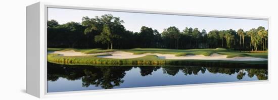 Lake in a Golf Course, Kiawah Island Golf Resort, Kiawah Island, Charleston County-null-Framed Premier Image Canvas